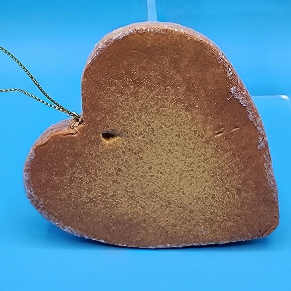 Gingerbread Man Christmas Tree & Heart Frosted Faux Cookie Ornaments Fake Bake - Picture 9 of 9